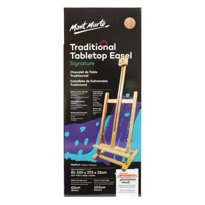 Şevalet Traditional Beech Desk Easel 102 x 28 cm