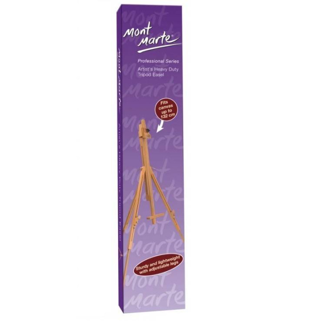 Мольберт тренога, дерево, Tripod Heavy duty, бук, 192 см, (112 см)