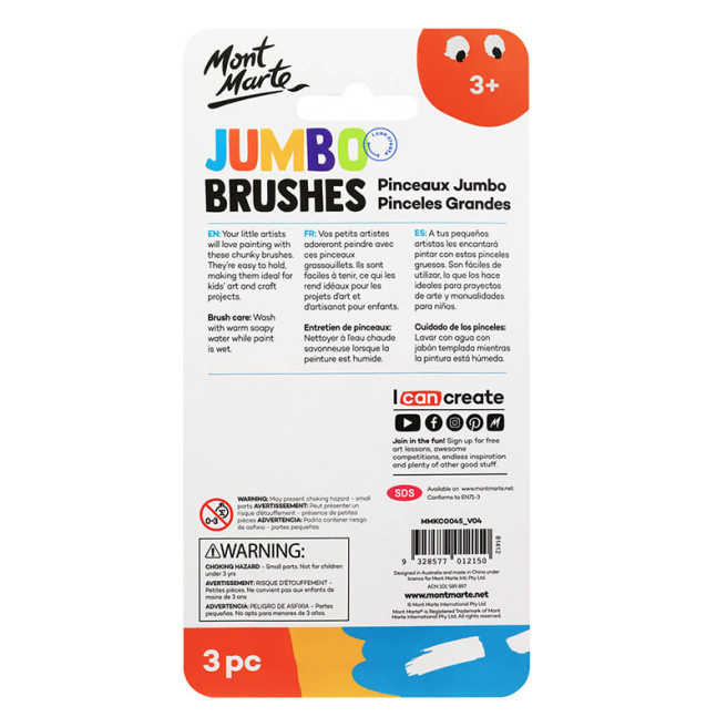 Set de periuțe Kids Colour Chubby 3 bucăți