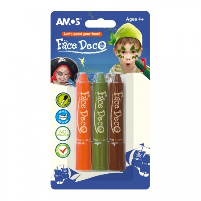 Set vopsele pentru faţă FACE DECO 3 culori