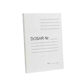 Mapă din carton dens cu șină din metal,360 gr/m2