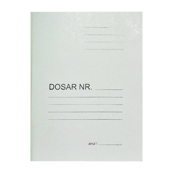 Mapă din carton dens cu șină din metal,360 gr/m2