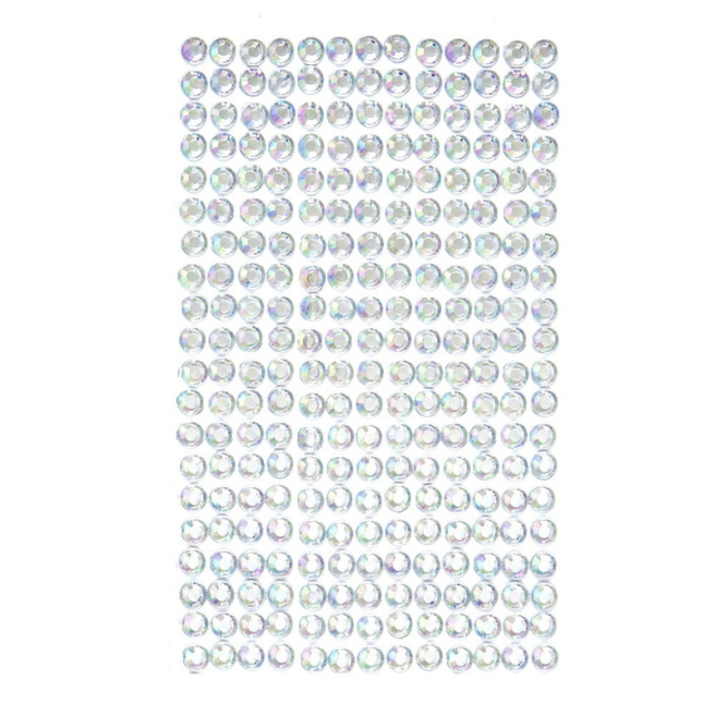 Cristale autoadezive 6 mm 260 bucăți, opalescent