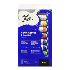 Набор акриловых красок Satin Acrylic Intro 8 цветов х 18 мл