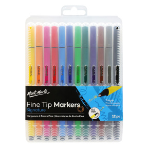 Set de markere Fine Tip 12 culori