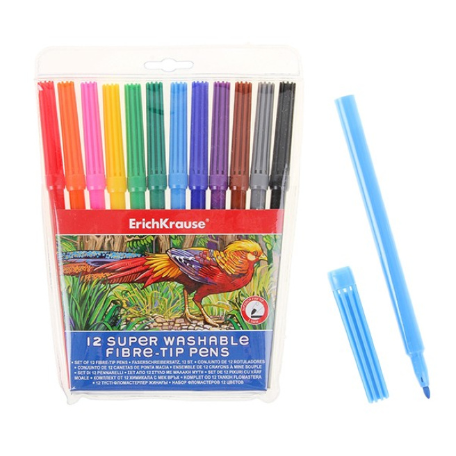 Фломастеры ErichKrause ArtBerry Washable 12 шт.
