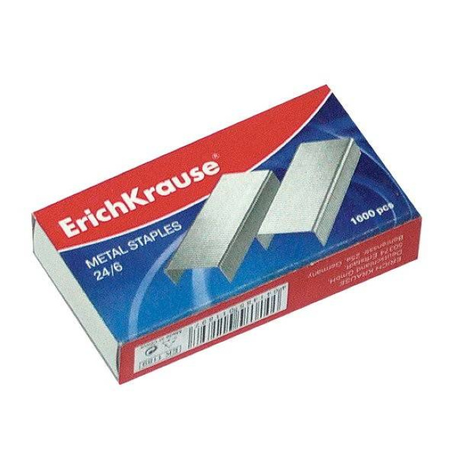 Скобы Erich Krause №24/6, (1000 штук)