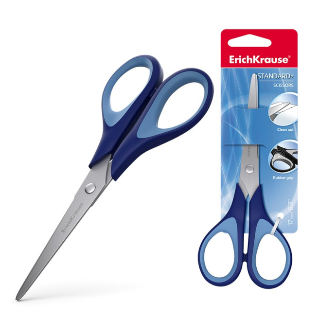 Ножницы Erich Krause STANDARD+ 17 см