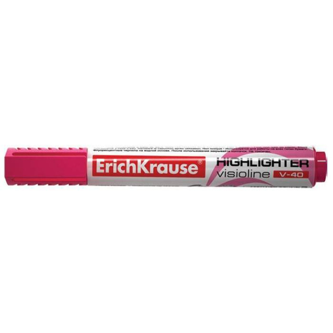 Текст-маркер Erich Krause Visioline V-40, розовый