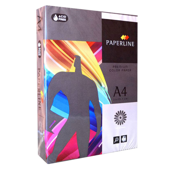 Hirtie colorata A4 Paperline nuante inchise BLACK 80gr, neagra