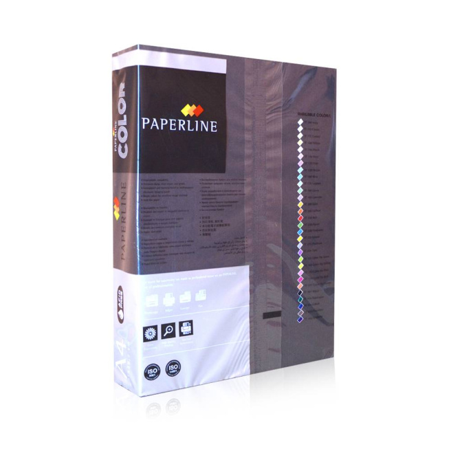 Hirtie colorata A4 Paperline nuante inchise BLACK 80gr, neagra