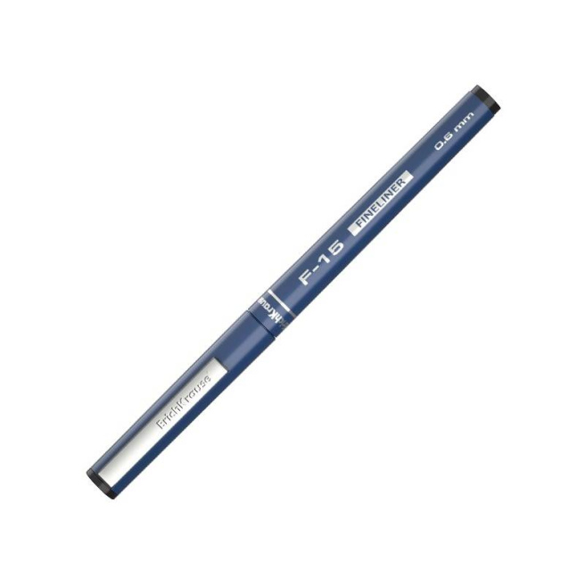 Pix roller ErichKrause Fineliner F-15, 0.6 mm, negru