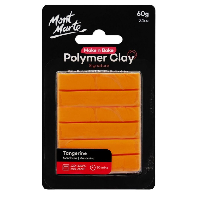 Argilă polimerică pentru copt 60 gr Tangerine