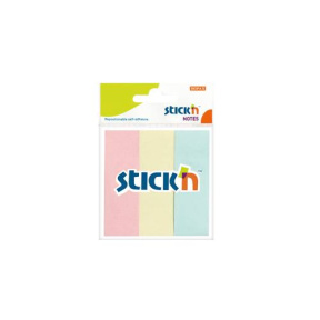 Блок для заметок 75x25/50л пастель 3шт. STICK`N