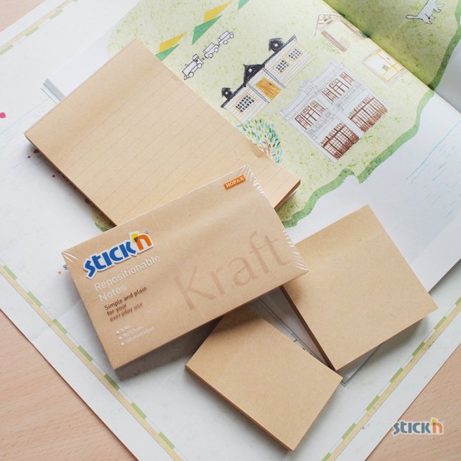 Блок для заметок Kraft 76x127/100л STICK`N