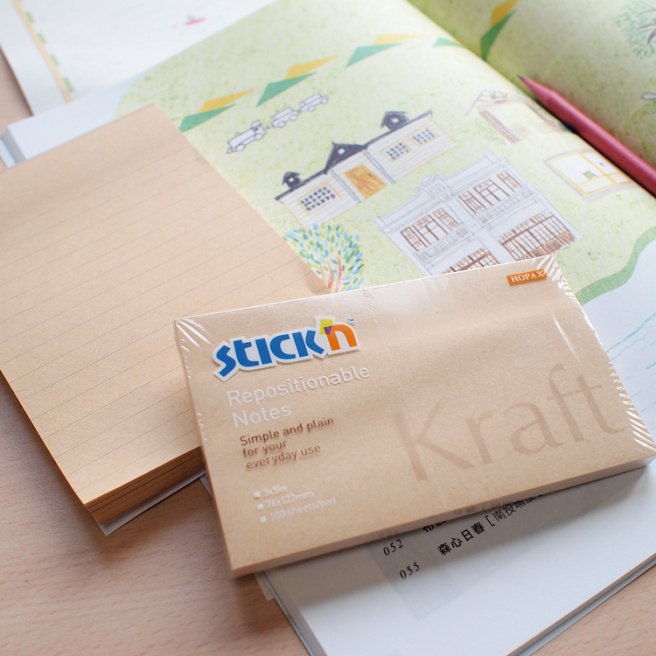 Блок для заметок Kraft 76x127/100л STICK`N