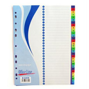 Index-separator cifrat din plastic, color, OfficeLine, 1-31, 31 file