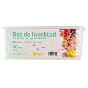 Set de învelitori pentru caiete, 50mk, 20 bucăți