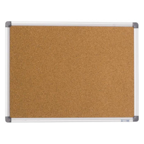 Tablă din plută OfficeLine, 60x90 cm, dublă, ramă din aluminiu