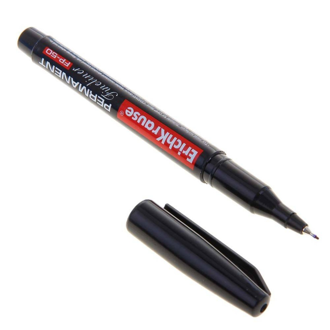 Маркер Fineliner FP-50 для CD/DVD, черный, (по штучно)