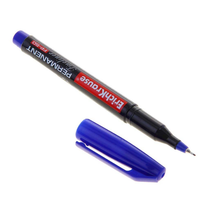 Marker Fineliner FP-50 pentru CD/DVD, albastru, (per bucată)