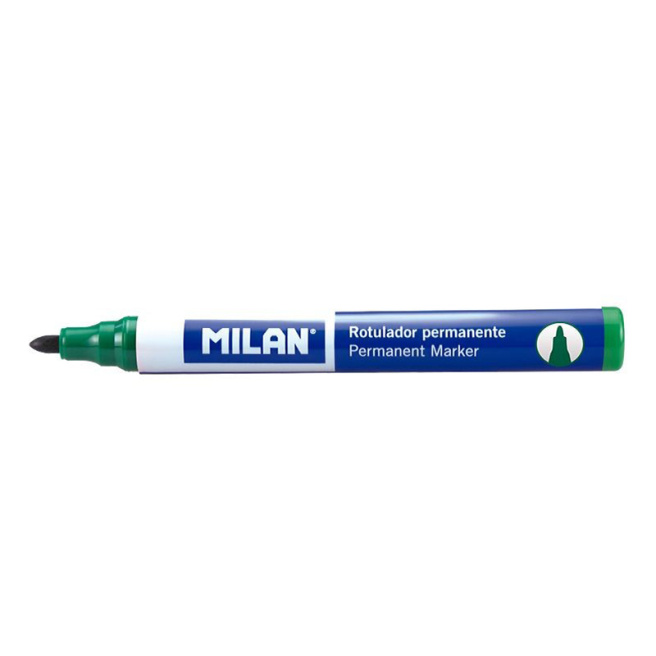 Marker permanent MILAN, verde, (per bucată)