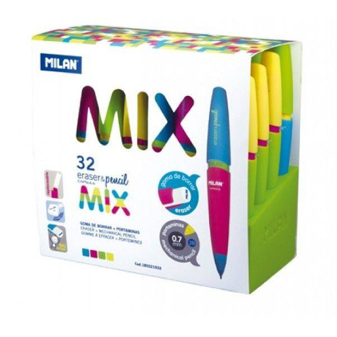Creion meсanic MILAN Capsule MIX, 0.7 mm cu radieră, (per bucată)