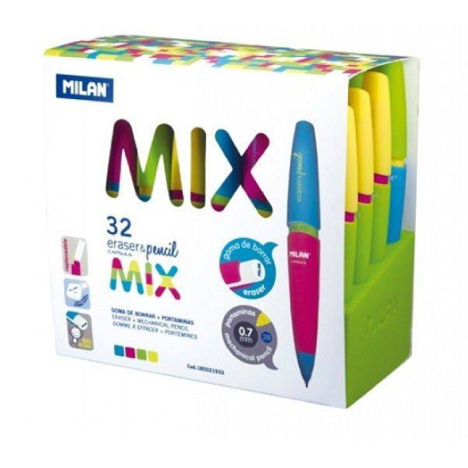 Creion meсanic MILAN Capsule MIX, 0.7 mm cu radieră, (per bucată)