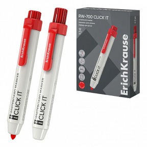 Маркер для досок автоматический ErichKrause RW-700 Click it, красный