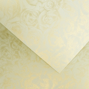 Carton decorativ GPapieru A4 ROSES, cream,1 foaie