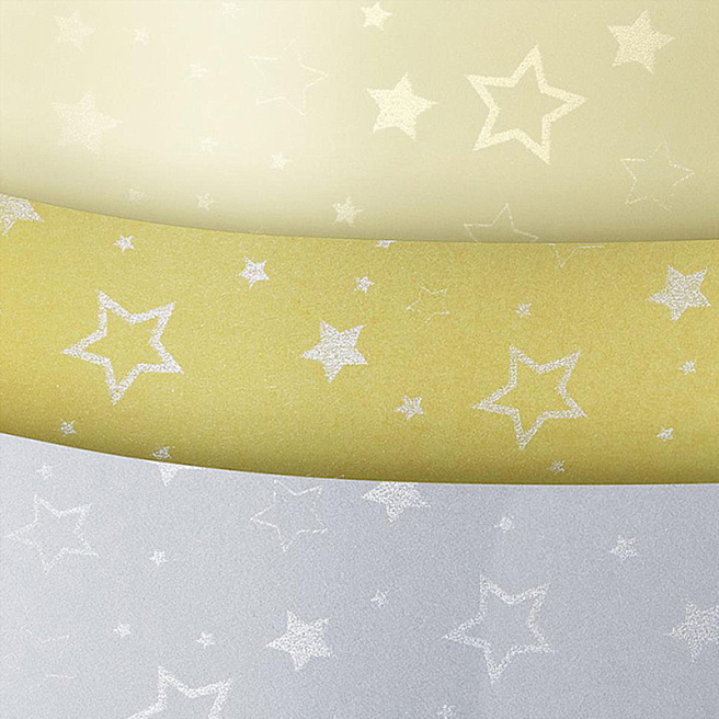 Carton decorativ GPapieru A4 STARS, argintiu,1 foaie