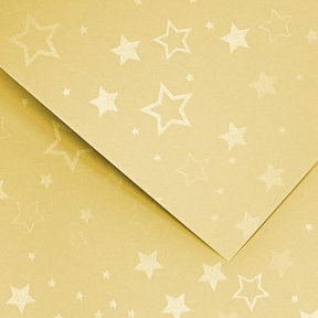Carton decorativ GPapieru A4 STARS, auriu,1 foaie