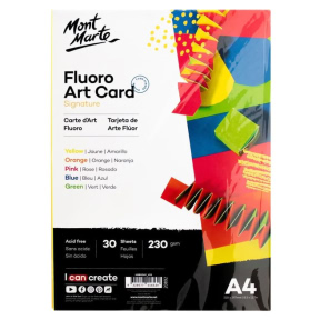 Carton colorat A4, 230gr, Fluro Art - 1f