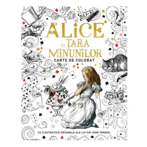 Alice in Tara Minunilor. Carte de colorat