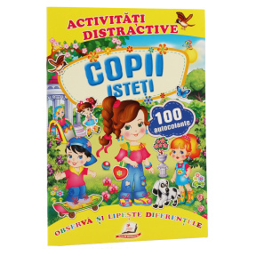 Activitati distractive. Copii isteti. 100 autocolante.