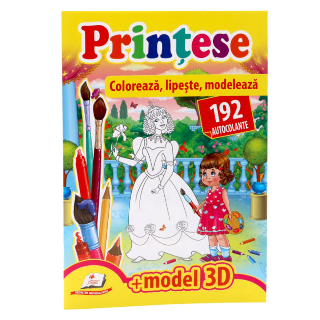 Colorează.Prințese