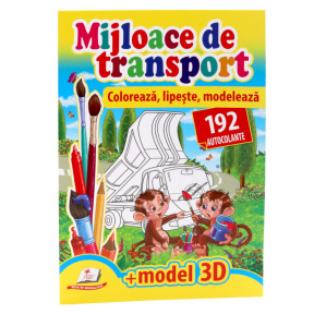 Colorează. Mijloace de transport