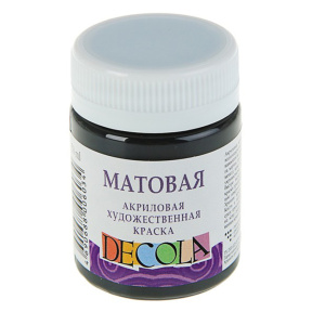 Acril negru mat Decola 50ml