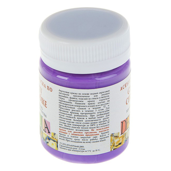 Acril pentru sticlă și ceramică Decola 50 ml, violet deschis