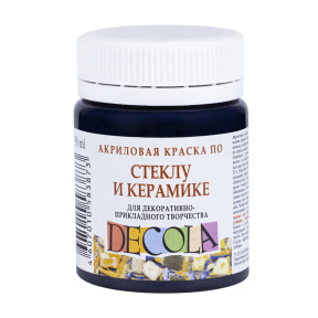 Acril pentru sticlă și ceramică Decola 50 ml, negru