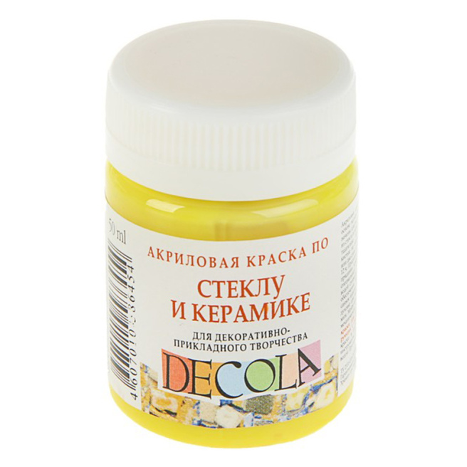 Acril pentru sticlă și ceramică Decola 50 ml,