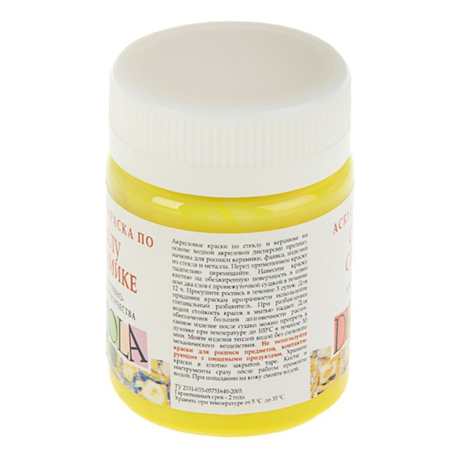 Acril pentru sticlă și ceramică Decola 50 ml,