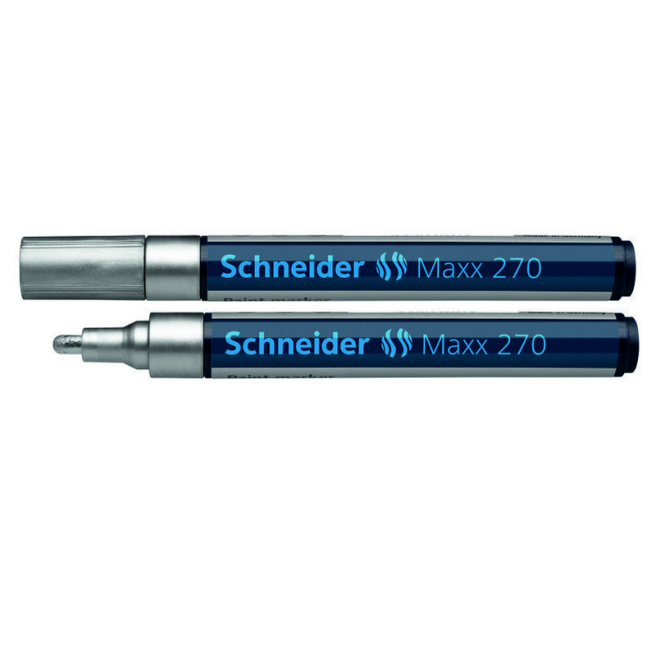 Marker SCHNEIDER 270 PAINT, argintiu, (per bucată)