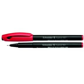 Ручка капиллярная SCHNEIDER TOPLINER 967, красная 0,4 мм