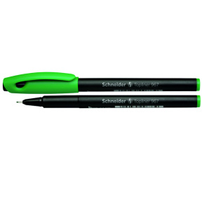 Ручка капиллярная SCHNEIDER TOPLINER 967, зелёная 0,4 мм
